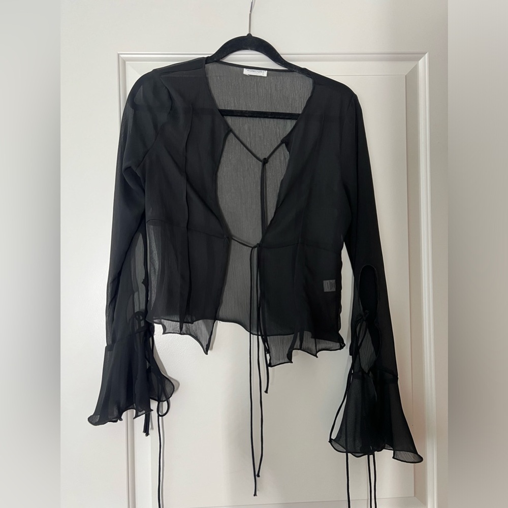 RUMORED - black see through top